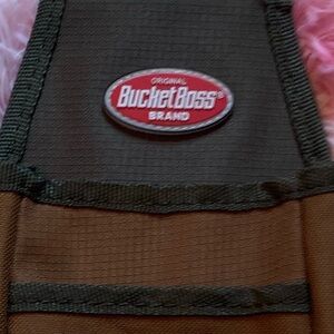 Black and Tan Tool Pouch with Velcro. Like new condition.